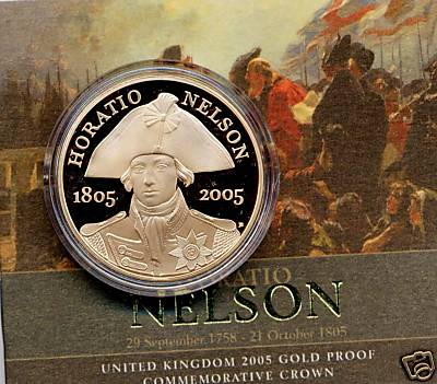 Q.E.II 5 SOVEREIGN 2005 NELSON GOLD CROWN